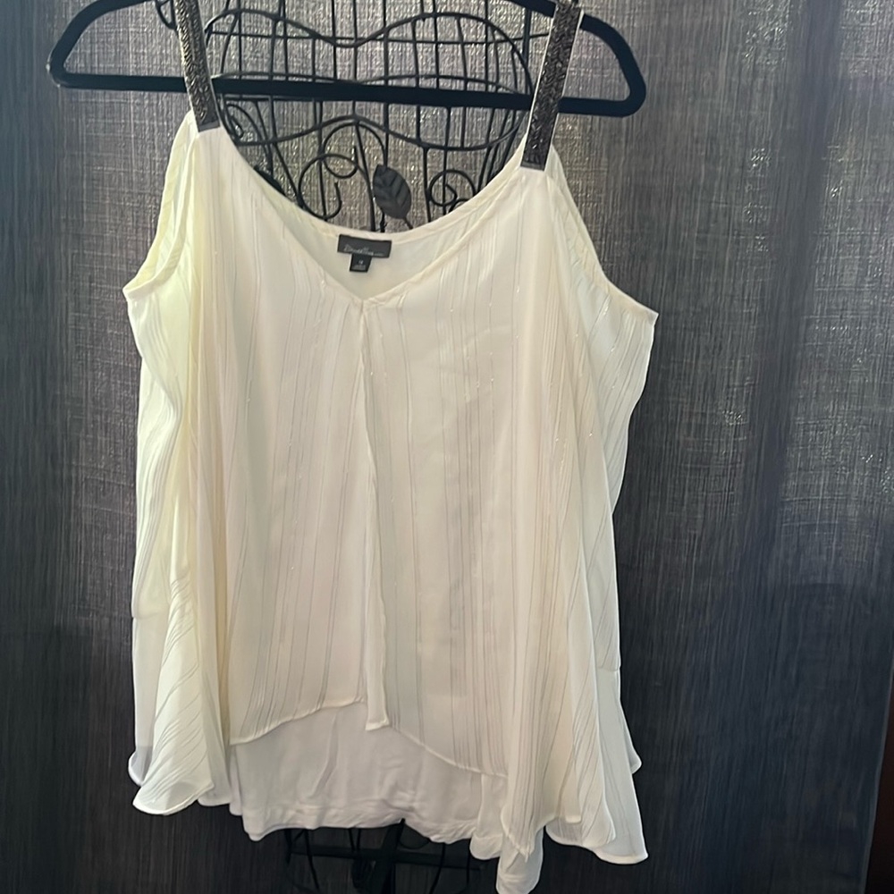 Breathless Blouse off shoulder with beaded straps